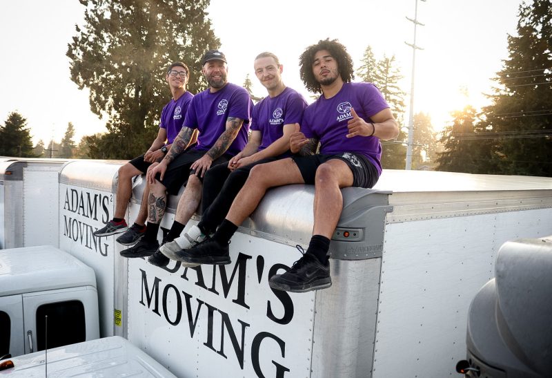 Strong Team Supporting Marys Place | Adams Moving Service